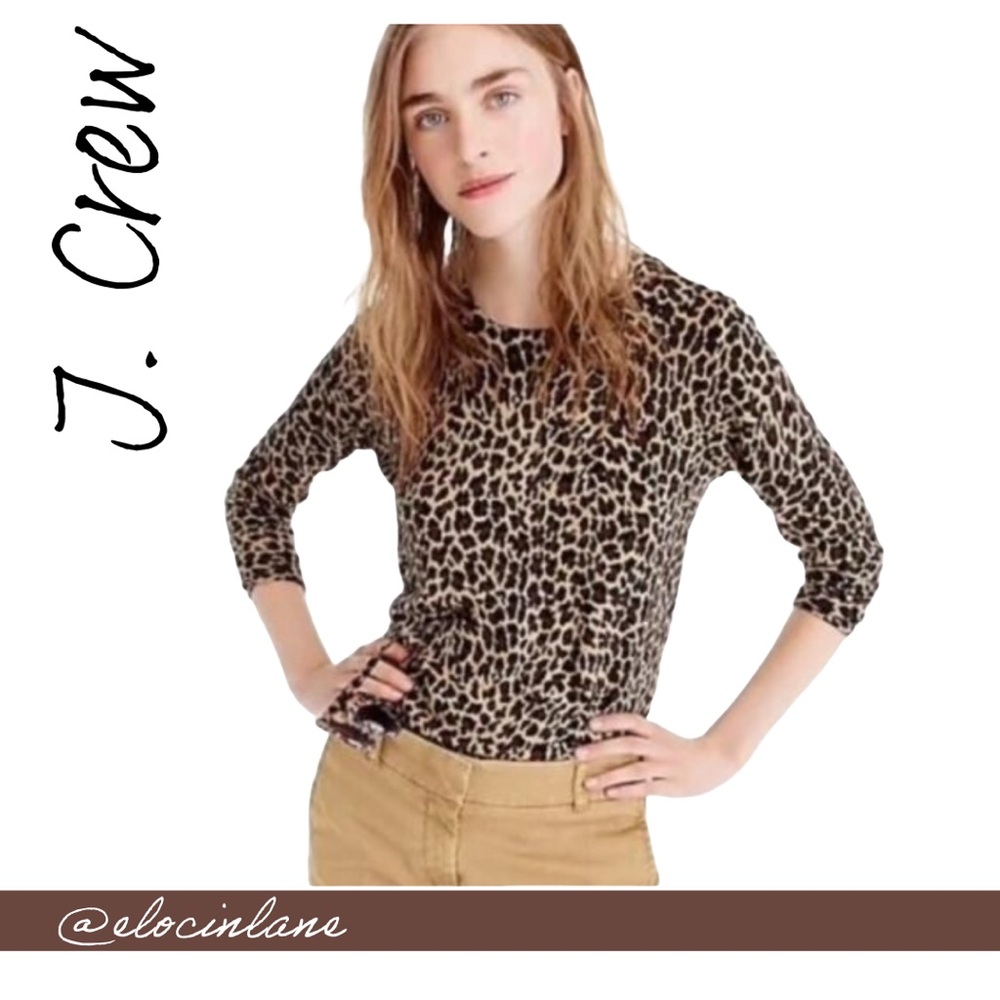 J.Crew Leopard Tippi Sweater Women’s S